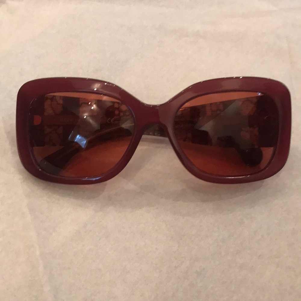 Chanel Sunglasses with lace-like pattern